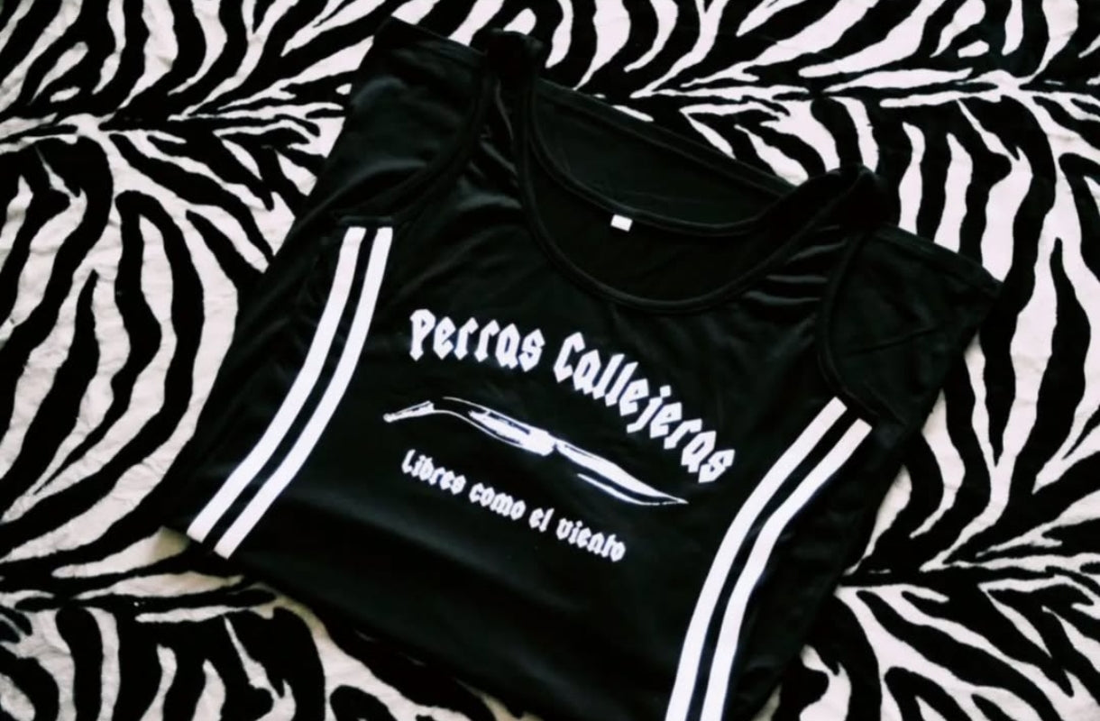 Vestido Negro rayas blancas