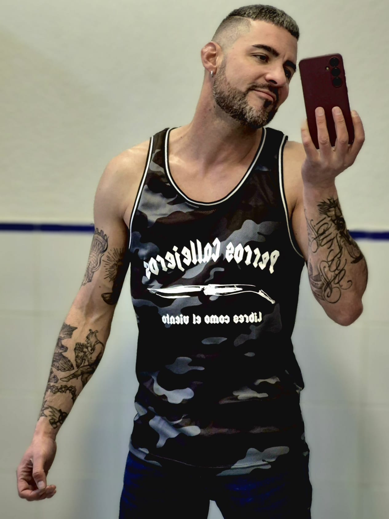 Camiseta tirantes Dark Camo