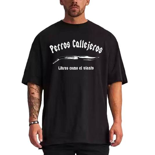 Camiseta Oversize Perros Callejeros