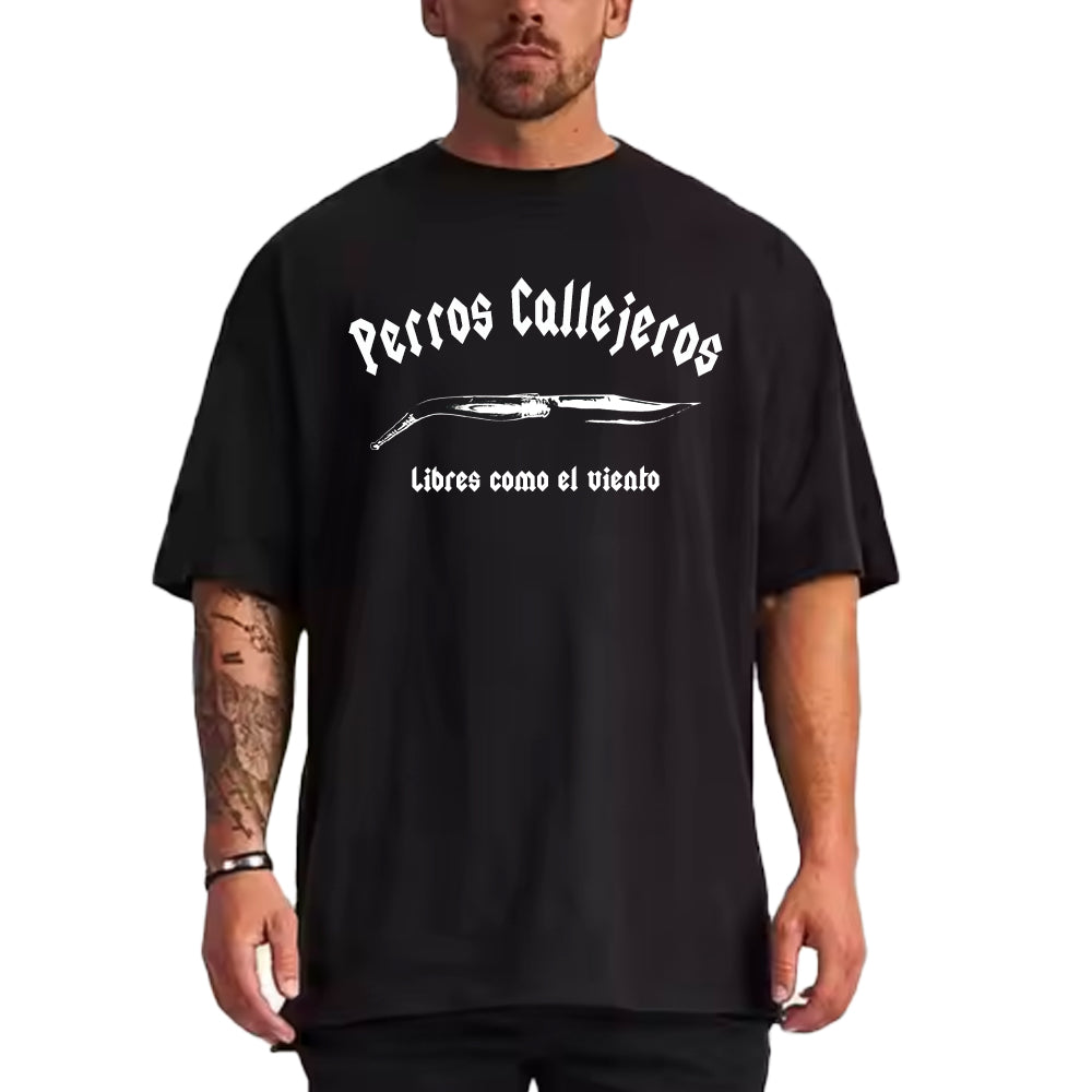 Camiseta Oversize Perros Callejeros