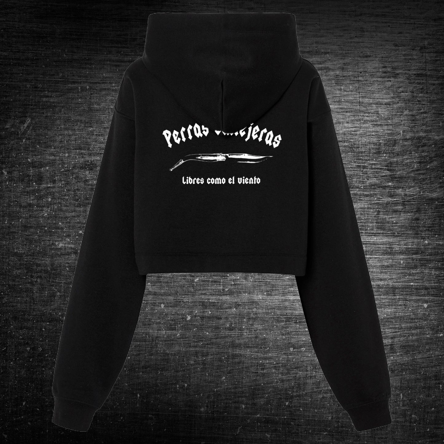 Sudadera CROP TOP Oversize Bordada