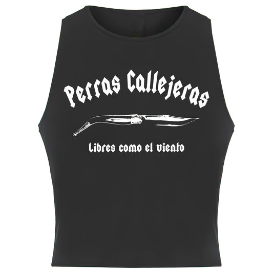 TOP NEGRO PERRAS CALLEJERAS