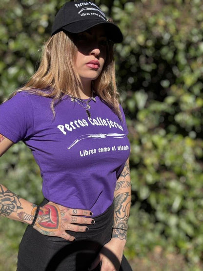 Camiseta morada Perras Callejeras