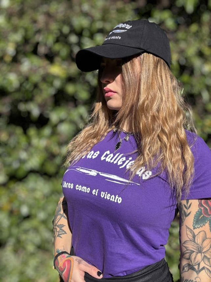Camiseta morada Perras Callejeras