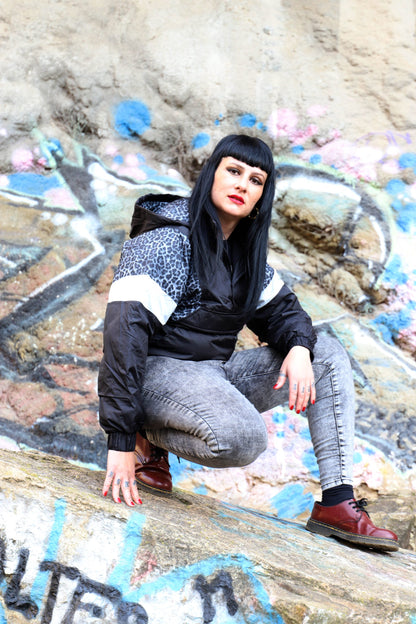 Chaqueta Queen Of The Jungle Black Leopard