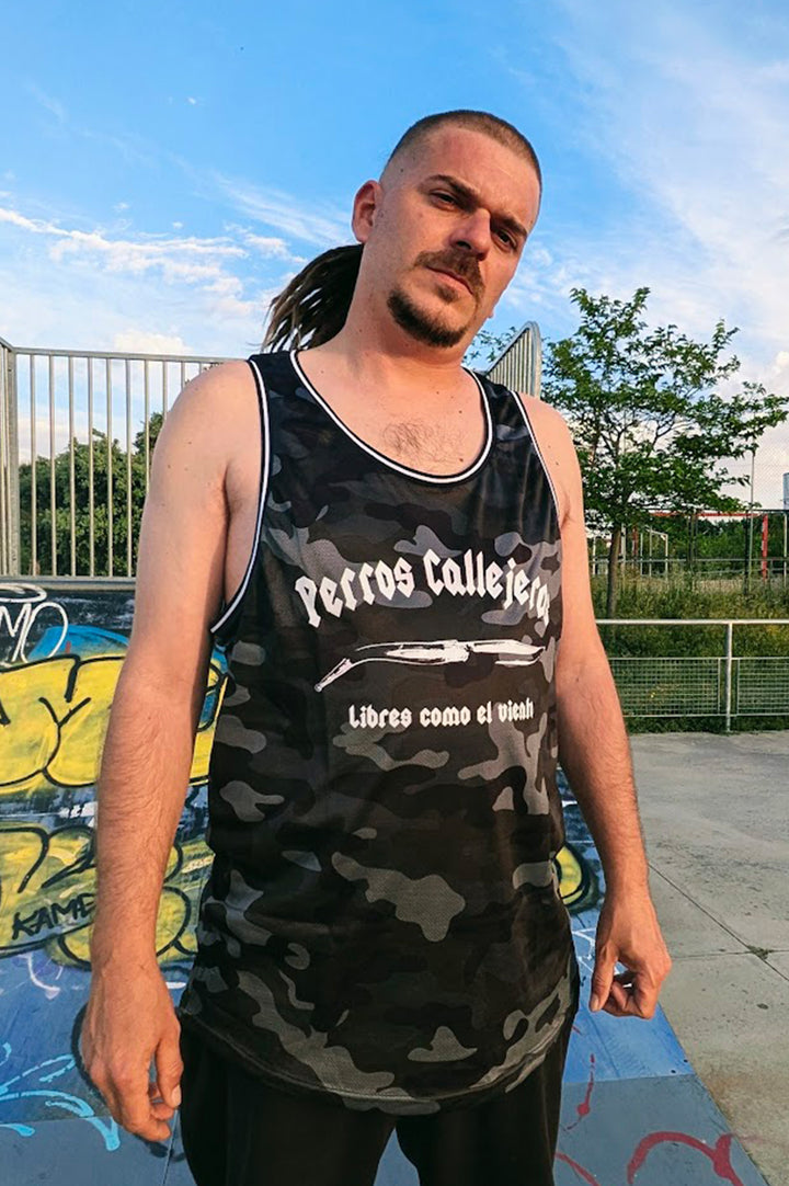 Camiseta tirantes Dark Camo