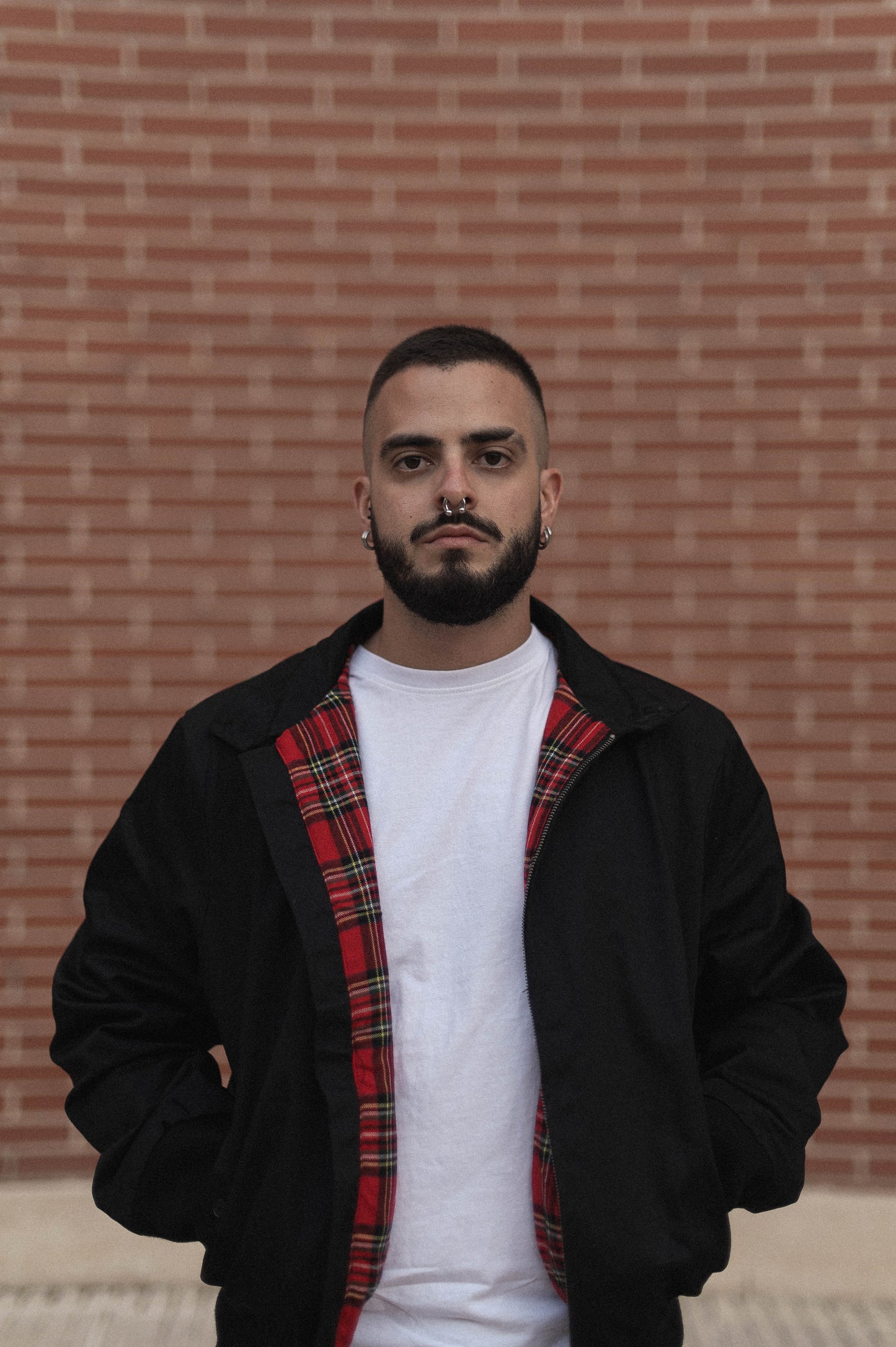 Chaqueta estilo Harrington bordada