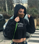 Sudadera CROP TOP Oversize Bordada
