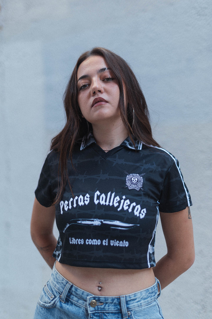 Camiseta Futbol Croptop Perras