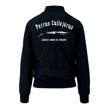 BOMBER DE INVIERNO BORDADA DE PERRAS CALLEJERAS