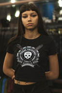 Camiseta Crop Hood Mujer