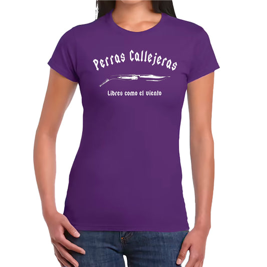 Camiseta morada Perras Callejeras