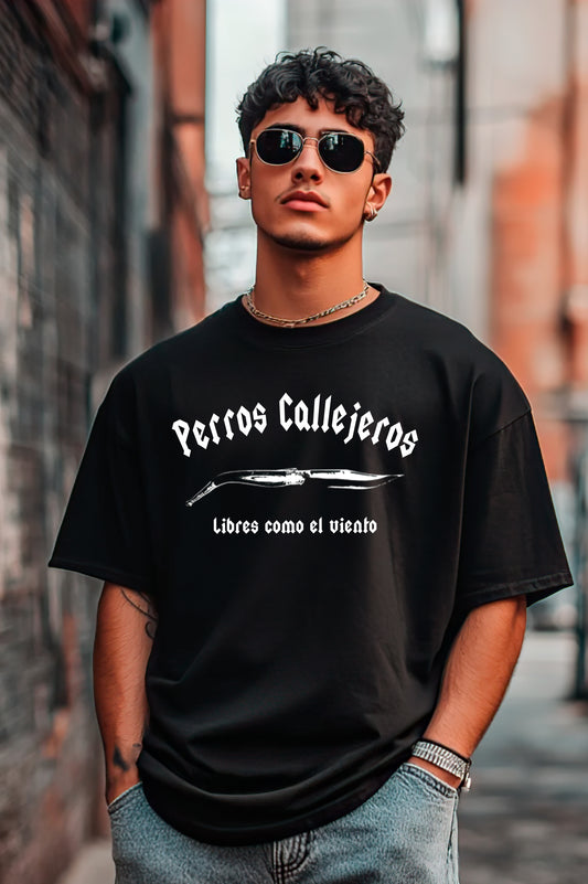 Camiseta Oversize  Perros Callejeros