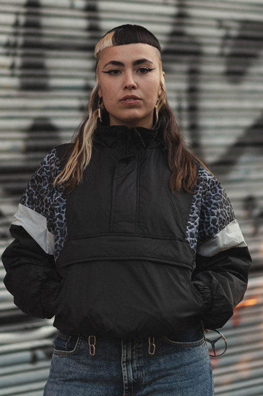 Chaqueta Queen Of The Jungle Black Leopard